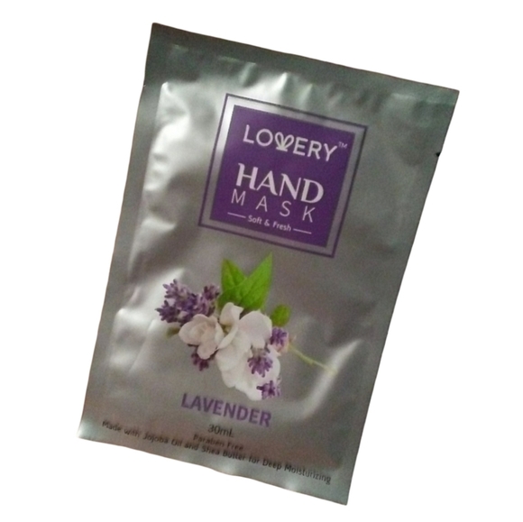 Lavender Moisturizing Hand Mask Jojoba Vitamin E Shea Butter Stocking Stuffer - Picture 1 of 4